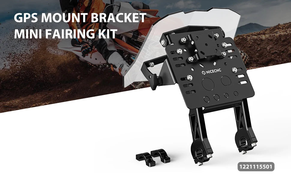 GPS Mount Bracket – Mini Fairing Kit for KTM 690, EXC & Husqvarna 701