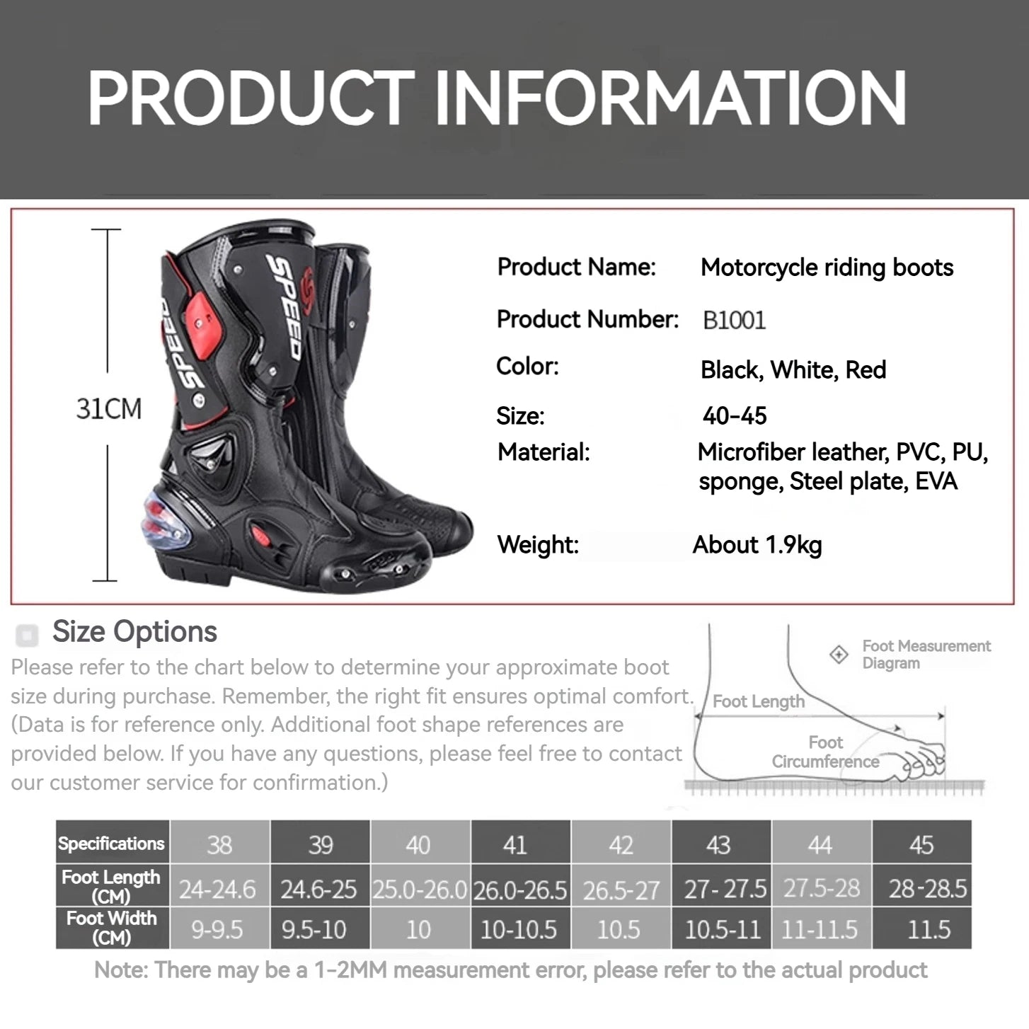 Riding Tribe Motorcycle Boots