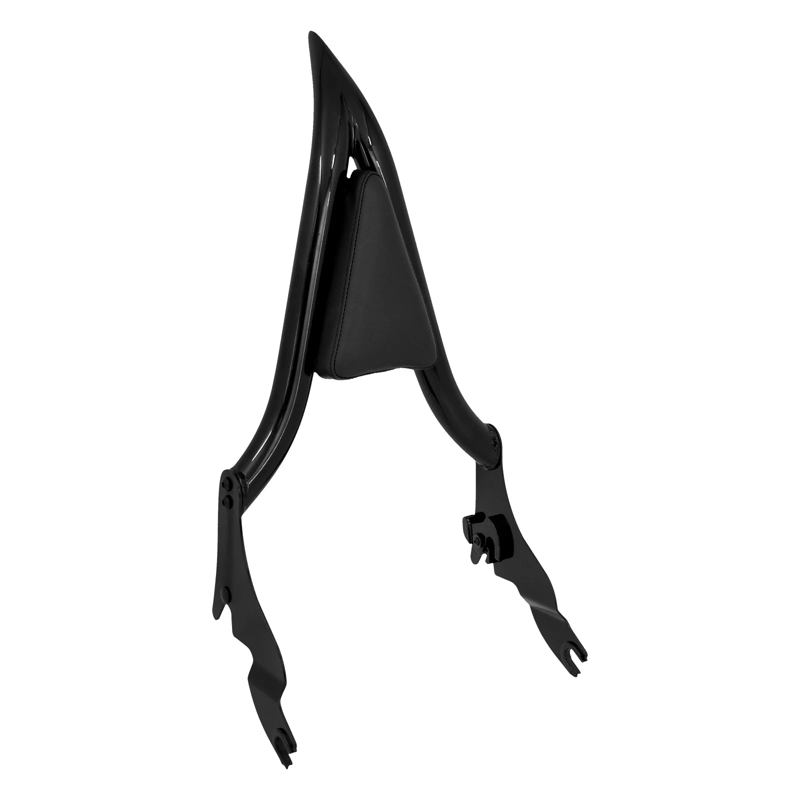 Motorcycle 16'' Detachable Rear Passenger Backrests Sissy Bar Pad For Harley Touring CVO Road King Electra Street Glide 09-2025