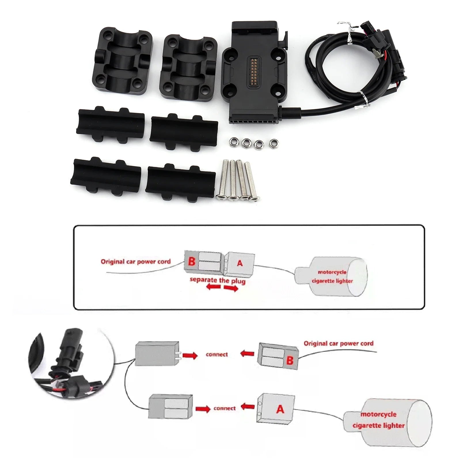Wireless Charging Phone Navigation Bracket for BMW R1250GS ADV