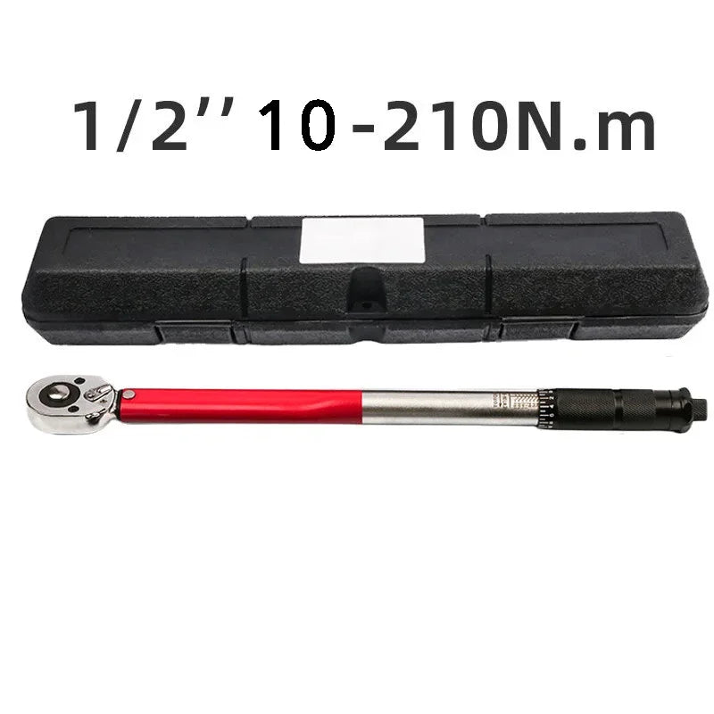 LIXIU 1/2” Heavy-Duty Torque Wrench – 10–210 Nm – Blow-Molded Case – Cr-V Steel – Car / Motorcycle / Bicycle – from $74