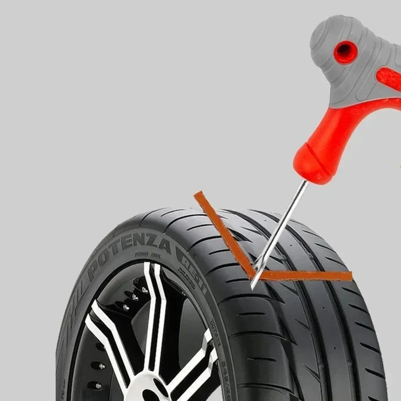 Tubeless Tire Repair Tool Kit with Rubber Strips – Set 1 / 2 / 3 / 4 – Motorcycle Car Truck – $20