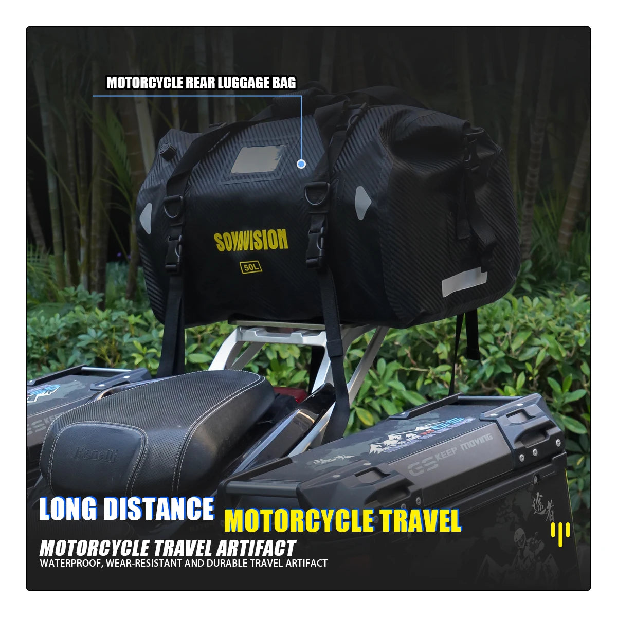 Motorcycle Backpack – Waterproof 20L/40L/66L Dry Travel Bag