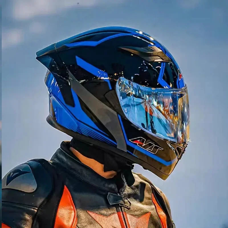 Double Lens Full Face Off Road Racing Helmet