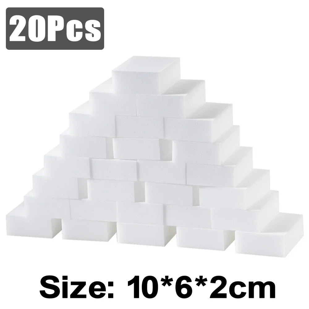 High Density Nano Melamine Magic Eraser Sponge – 5 to 100 Pcs – Motorcycle & Car Cleaning Care Tool – 10×6×2cm / 10×7×3cm – $14