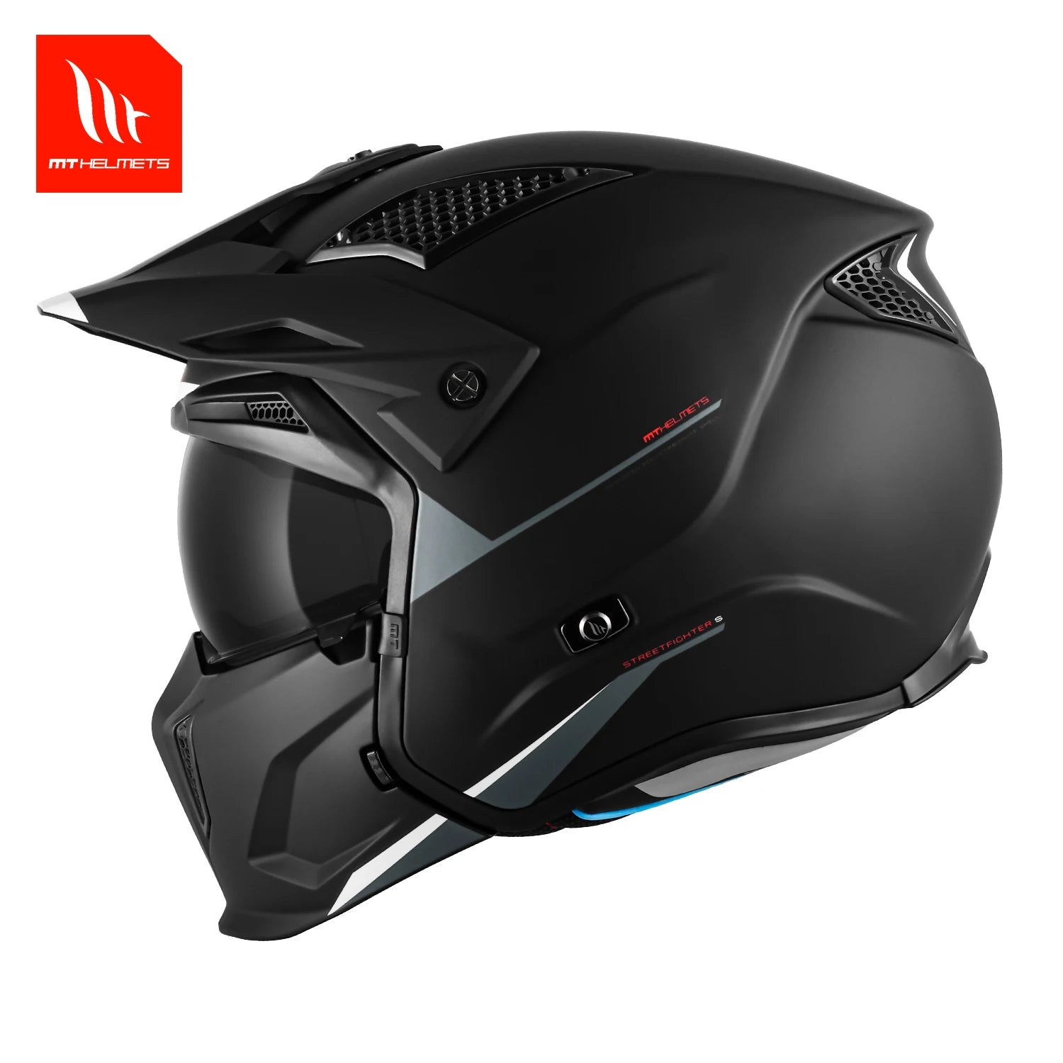 Modular Helmets – MT Streetfighter SV Full Face Motorcycle Helmet, ABS Shell, All-Season