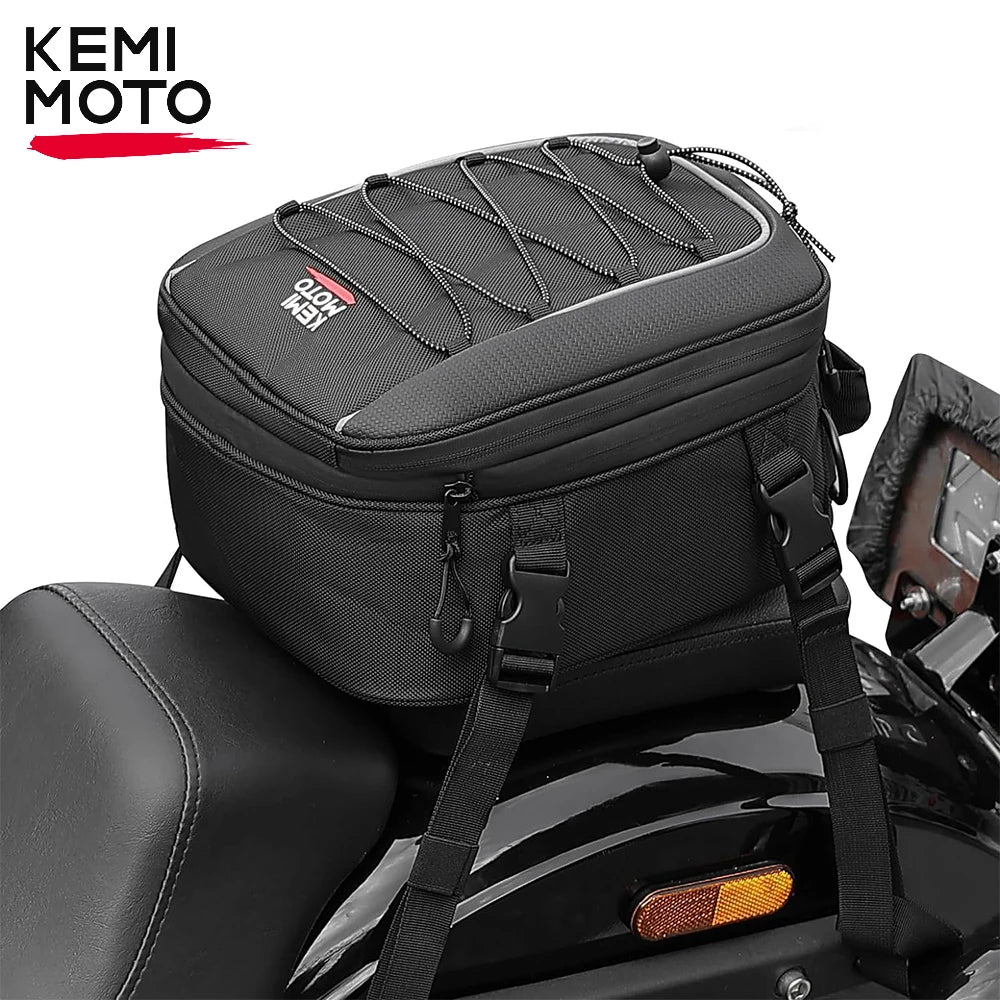 Motorcycle Backpack – KEMIMOTO Waterproof 7L–12L Expandable Riding Bag