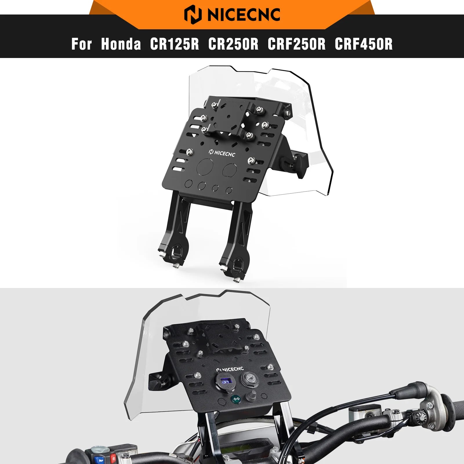 GPS Mount Bracket – Mini Fairing Kit for Honda CRF300L, XR650L & CRF