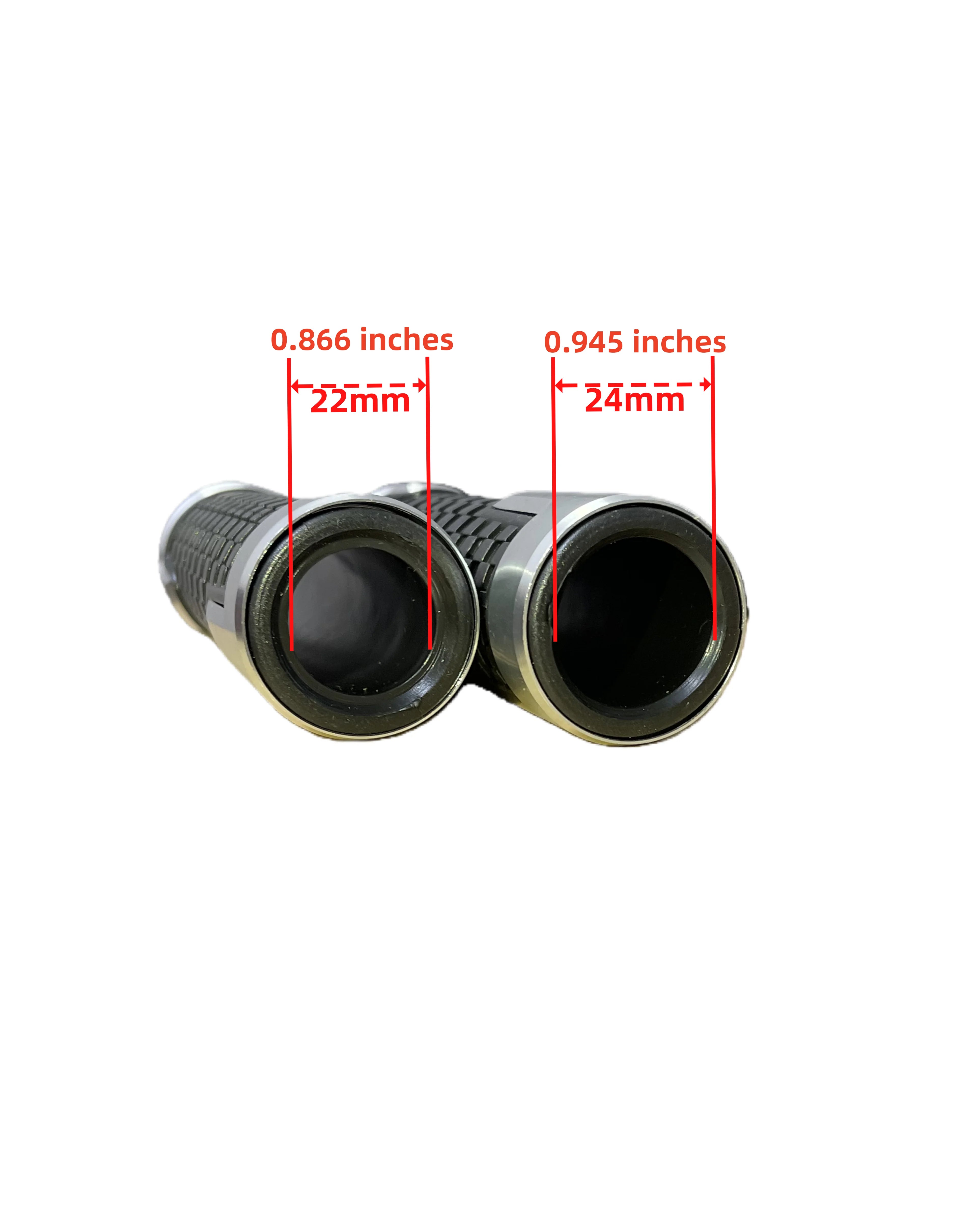 Harley-Davidson CNC Aluminum Alloy Motorcycle Handlebar Grips 7/8" Left 22mm Right 24mm Non-Slip Ergonomic Rubber Grips for Harley Softail Low Rider ST FXLRST FXRST Breakout Touring CVO 117 – 8 Colors (1 Pair)