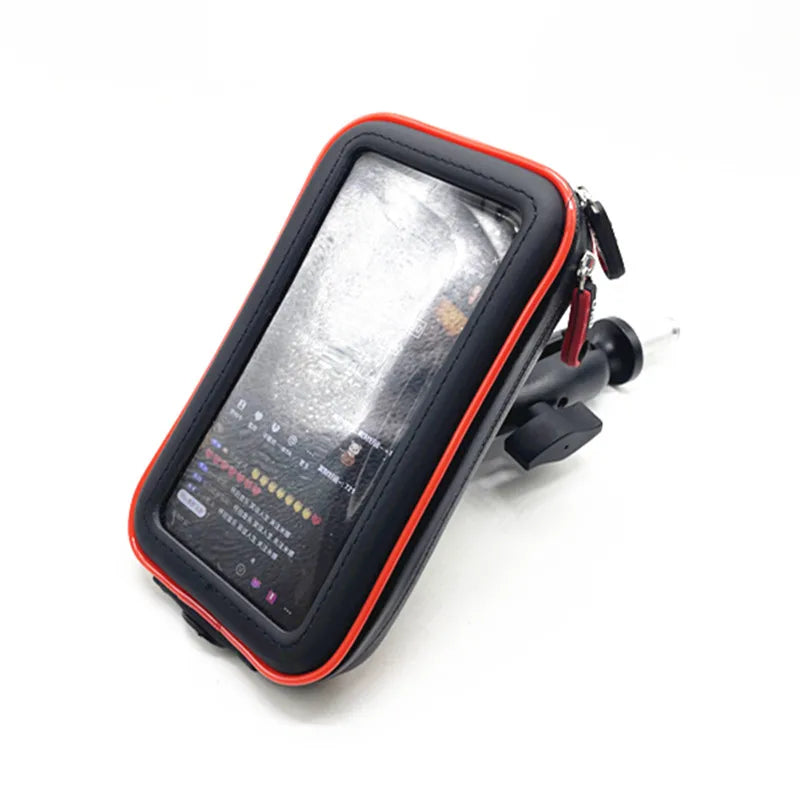 Waterproof Motorcycle Phone Pouch – Handlebar Mount Bag with Card Slots for Honda F5, CBR650F & VFR1200