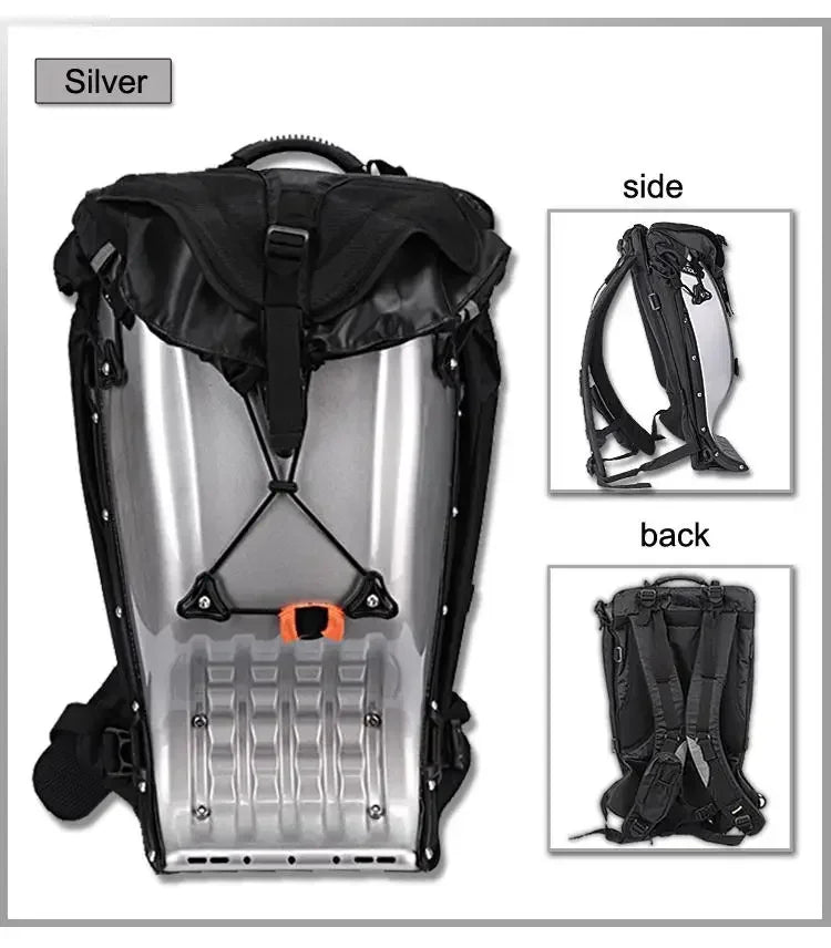 Motorcycle Backpack – 25L Hard Shell Waterproof Racing Backpack