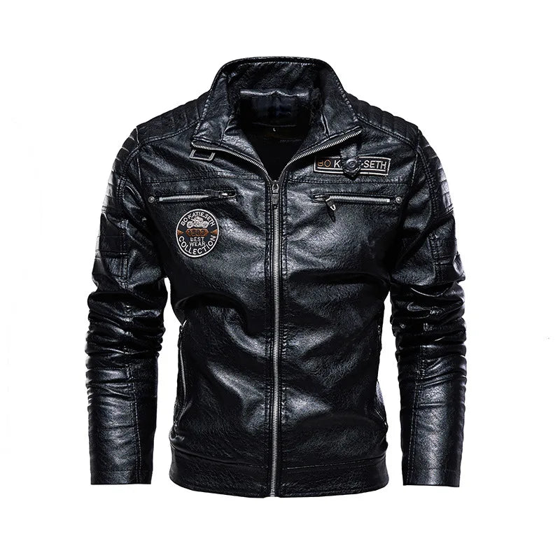 PU Leather Motorcycle Jacket