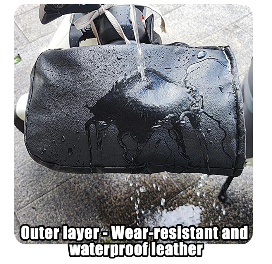 PU Handlebar Muffs Black – Style A or B