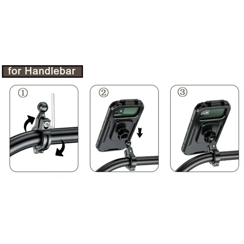 Motorcycle Wireless Charger Holder QC 3.0 Fast Charging Motorbike Phone Waterproof Cellphone Stand For iPhone 17 16 15 Samsung