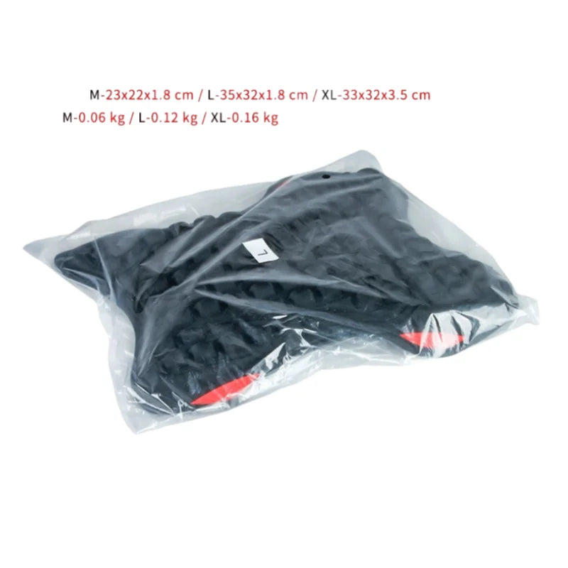 Black Comfort Gel Motorcycle Seat Pad Breathable Universal Shock Absorbing Cushion Bike Seat Cover for Advanced Mountain Riding