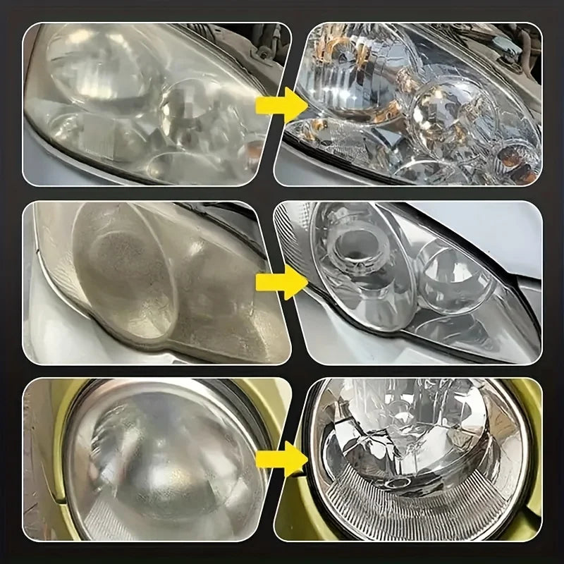 Car & Motorcycle Headlight Restoration Polish Paste – Headlamp Scratch Repair – Removes Yellowing Oxidation Haziness – 50g / 100g / 200g / 300g – From $5