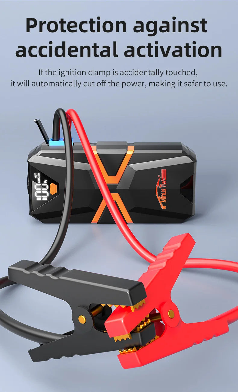 2000A Car Jump Starter – Portable Power Bank Battery Booster for 12V Petrol (6.0L) & Diesel (5.0L)