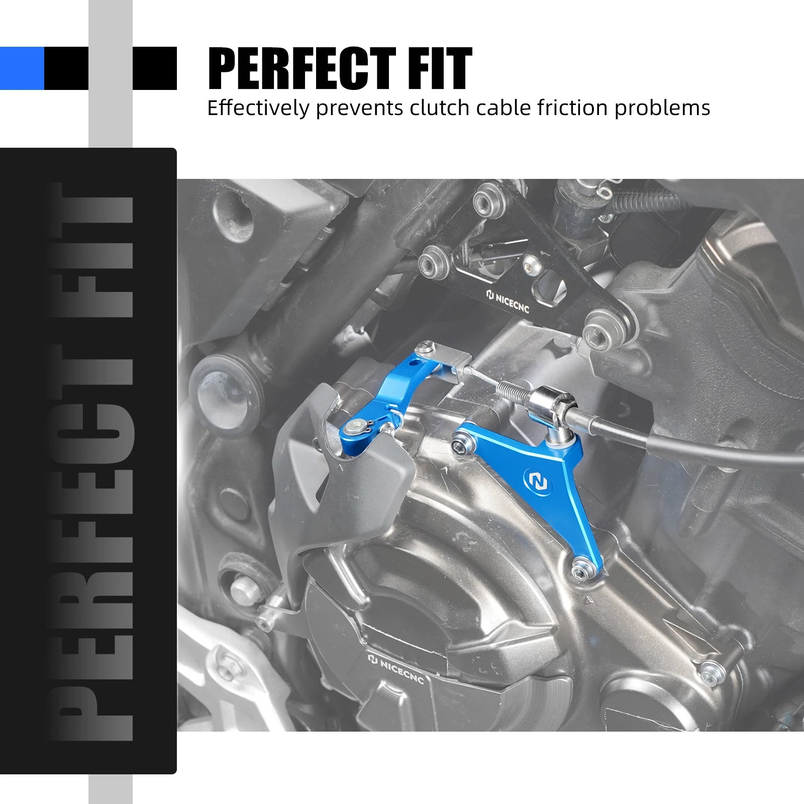 Yamaha Ténéré 700 / XTZ700 2019–2024 / XSR700 / MT-07 NICECNC Shorty Brake Clutch Lever & Clutch Arm – CNC 6061-T6 Aluminum – Blue / Black – $44–$167