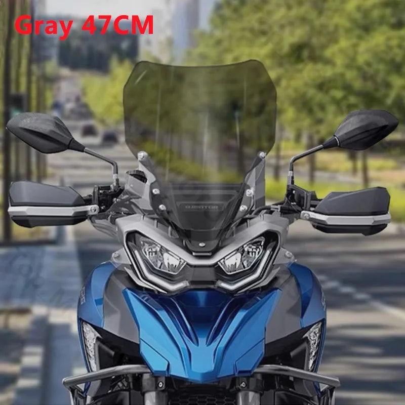 SRT900 Windscreens for QJMOTOR QJ SRT900S SRT 900 SX S 900S 900SX SRT900SX Motorcycle Accessories Windshield Wind Deflector – Aftermarket Gray Transparent +10cm +15cm +20cm
