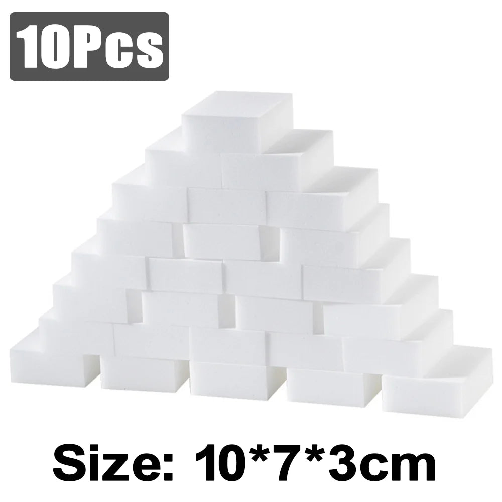 High Density Nano Melamine Magic Eraser Sponge – 5 to 100 Pcs – Motorcycle & Car Cleaning Care Tool – 10×6×2cm / 10×7×3cm – $14