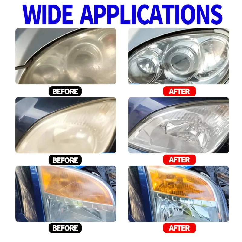 Car & Motorcycle Headlight Restoration Polish Paste – Headlamp Scratch Repair – Removes Yellowing Oxidation Haziness – 50g / 100g / 200g / 300g – From $5