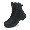 Riding Boots – Men’s High-Top Leather Motorcycle Boots, Breathable Non-Slip Outdoor Design