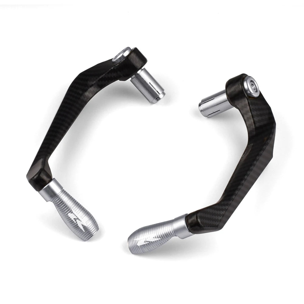 Suzuki GSXR 125/150/250/600/750/1000 / GSR 750/600/400 CNC Aluminum Brake & Clutch Lever Hand Guard Protector – R Logo – 7 Colors – 1 Pair – $20