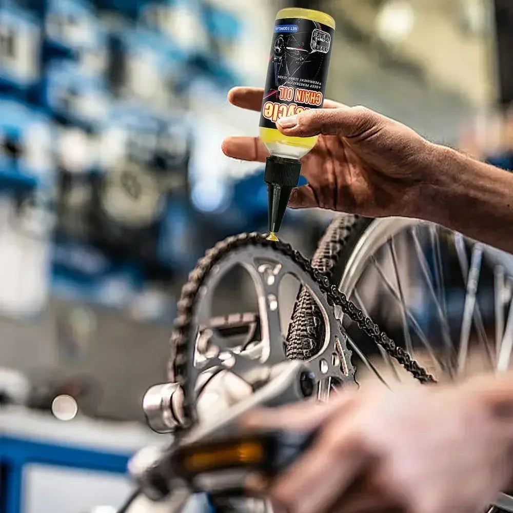 Bicycle & Motorcycle Dry Lube Chain Oil – MTB Road Bike Mountain Bike Fork Flywheel Chain Cycling – 100ml / 300ml – $12–22
