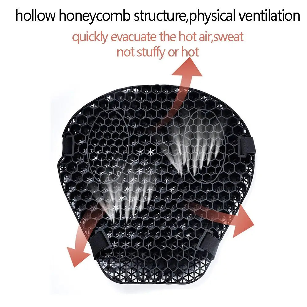 Motorcycle Seat Cushion – Honeycomb Gel Pad Breathable Comfort Pad