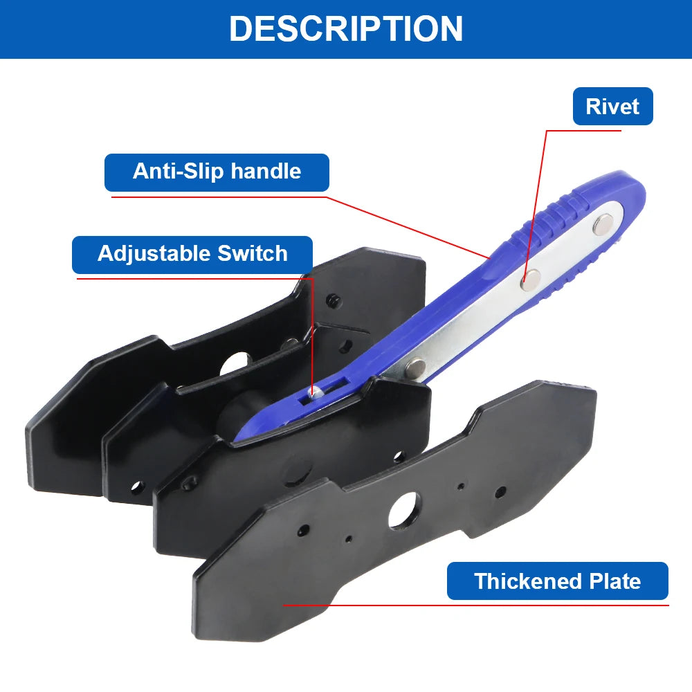 Disc Brake Caliper Ratchet Wrench Piston Spreader Compressor Tool – Brake Caliper Tools – 360° Swing Dual Piston Spreader for Car Motorcycle – S / L – Blue / Red – from $24