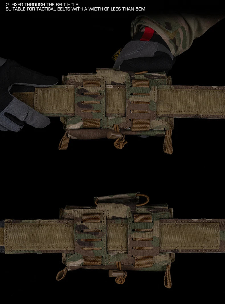 Tactical MD2 Compact Medical Pouch V3 IFAK MOLLE First Aid Trauma Kit for Hunting Camping Patrol Motorcycle Survival