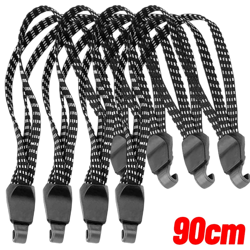 Bungee Straps – 90cm Adjustable Motorcycle Luggage & Helmet Strap