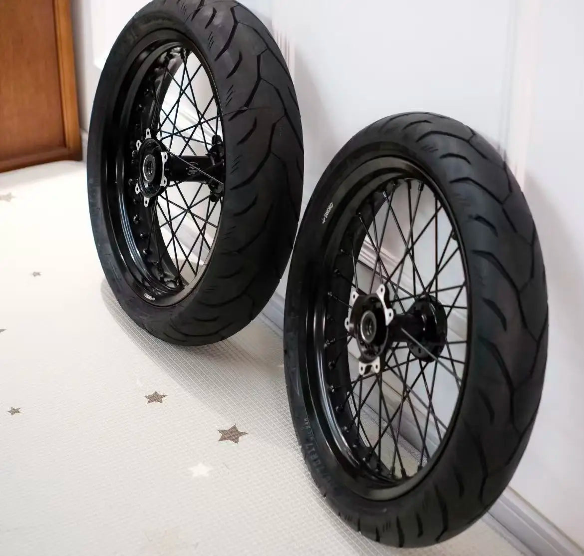 Ultra Bee Supermoto Wheelset Kit – Complete Street Slick Road Tire Set