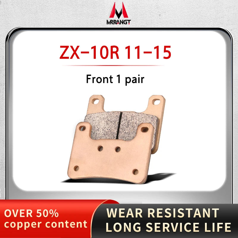 Sintered Metal Brake Pads for Kawasaki ZX-10R 2004–2015 Z1000 Z1000SX 2010–2017 – Brake Pad Tools – Front / Rear / Set – from $26