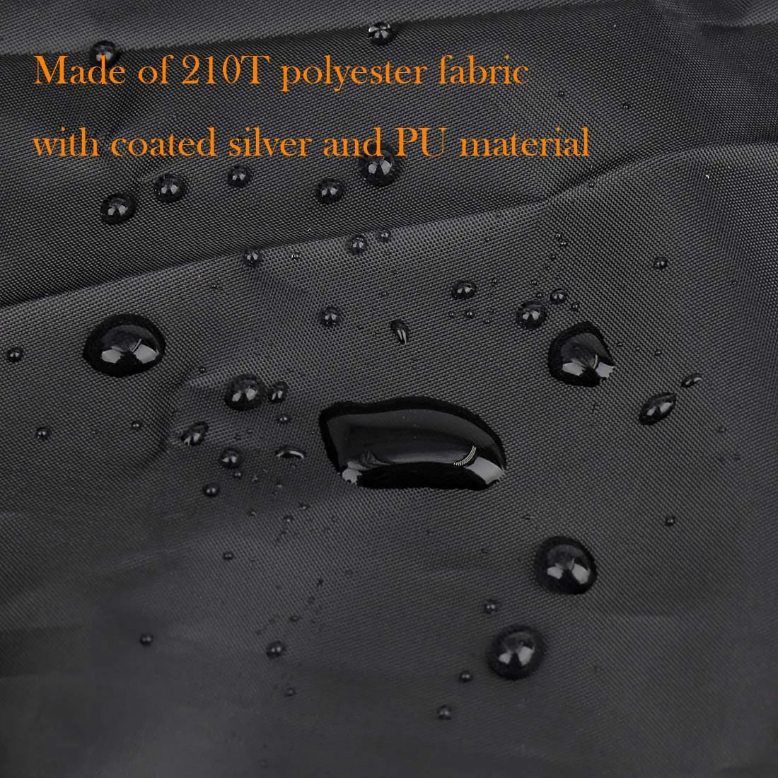 X Autohaux 210T Half Motorcycle Cover Travel Waterproof Outdoor Dustproof Rain Dust Anti UV Motor Scooter Protector Cover M L XL – 210T Polyester PU Silver Adjustable Elastic Band with Carry Bag